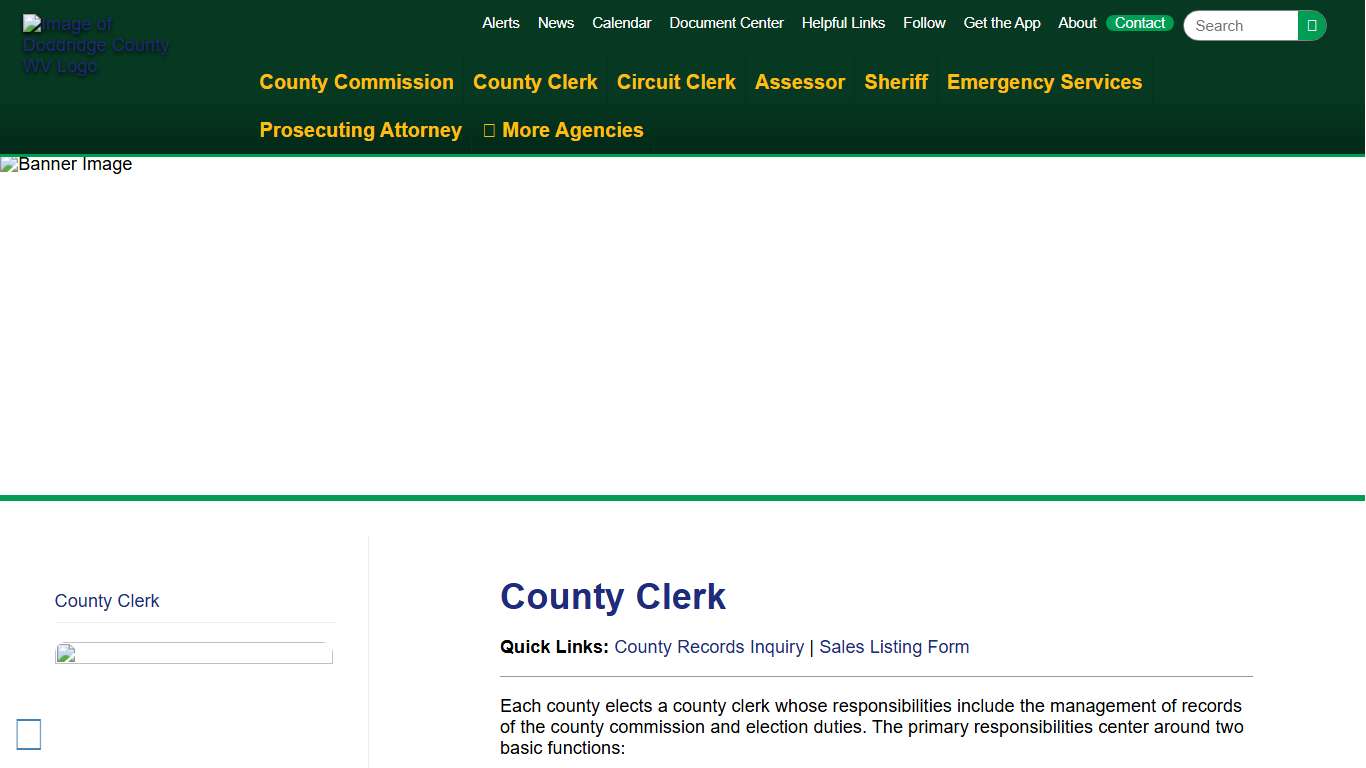 County Clerk County Clerk Doddridge County WV Doddridge County West Virginia Doddridge County Commission Government Living Tourism